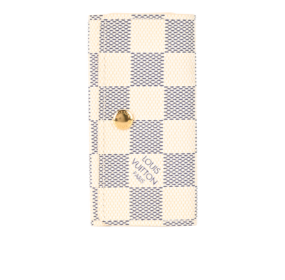 Louis Vuitton Key Holder, &pound;175, Accessories, Blue/White, Canvas, Front view